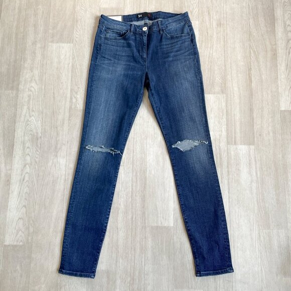 3x1 Distressed Skinny Jeans Foxtrot Size 27 NEW NWT - Picture 1 of 8